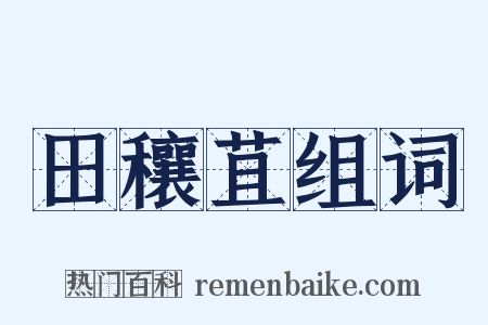 田穰苴组词是什么意思的图片